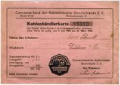 Kohlenhändlerkarte