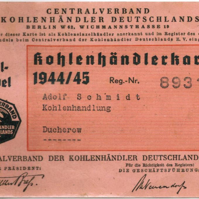 Kohlenhändlerkarte